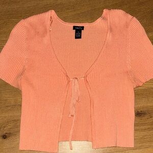 Rue21 Women's Coral Ribbed Crop Top